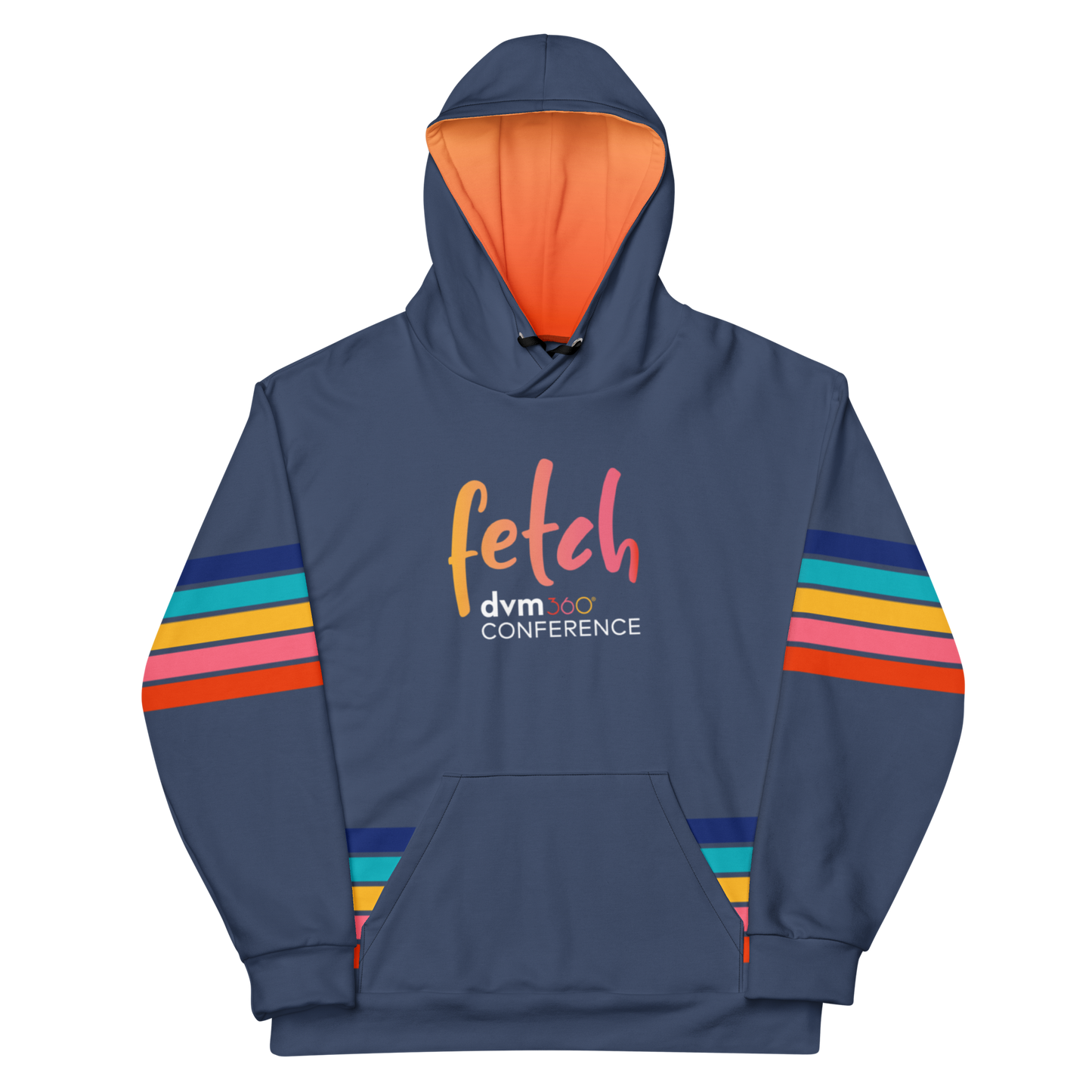 Fetch Hoodie Stripes - Dark Blue