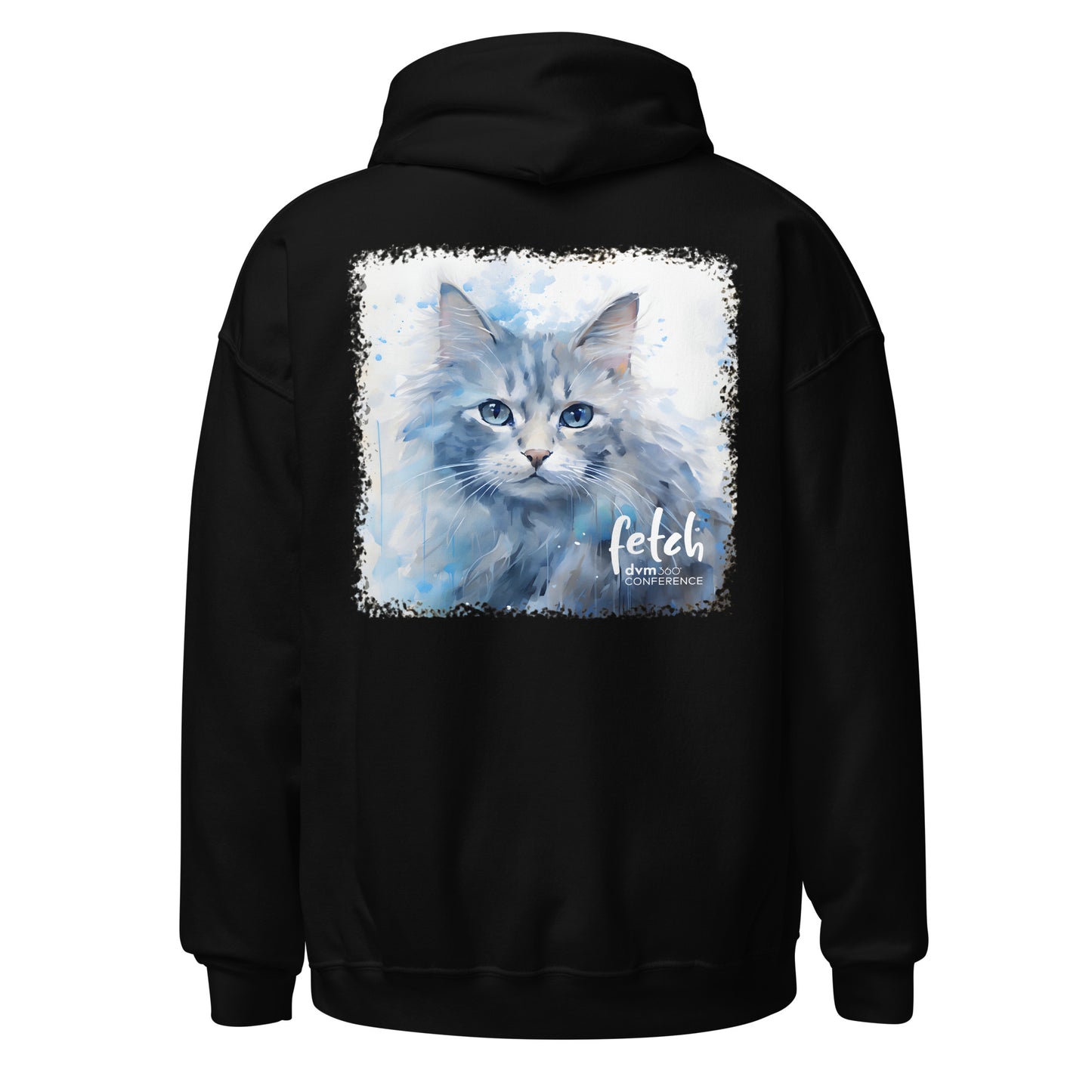 Cat Hoodie - white logo