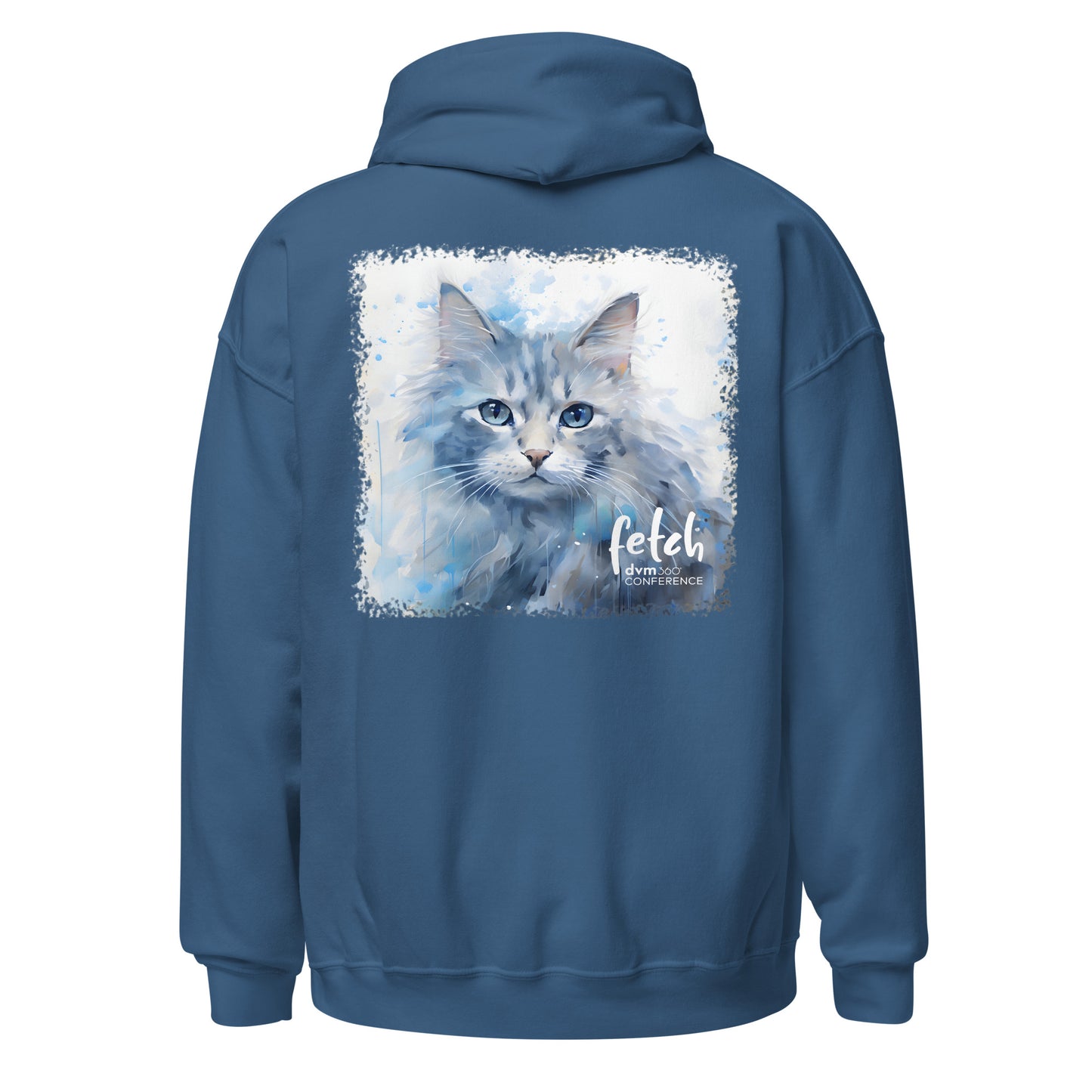 Cat Hoodie - white logo
