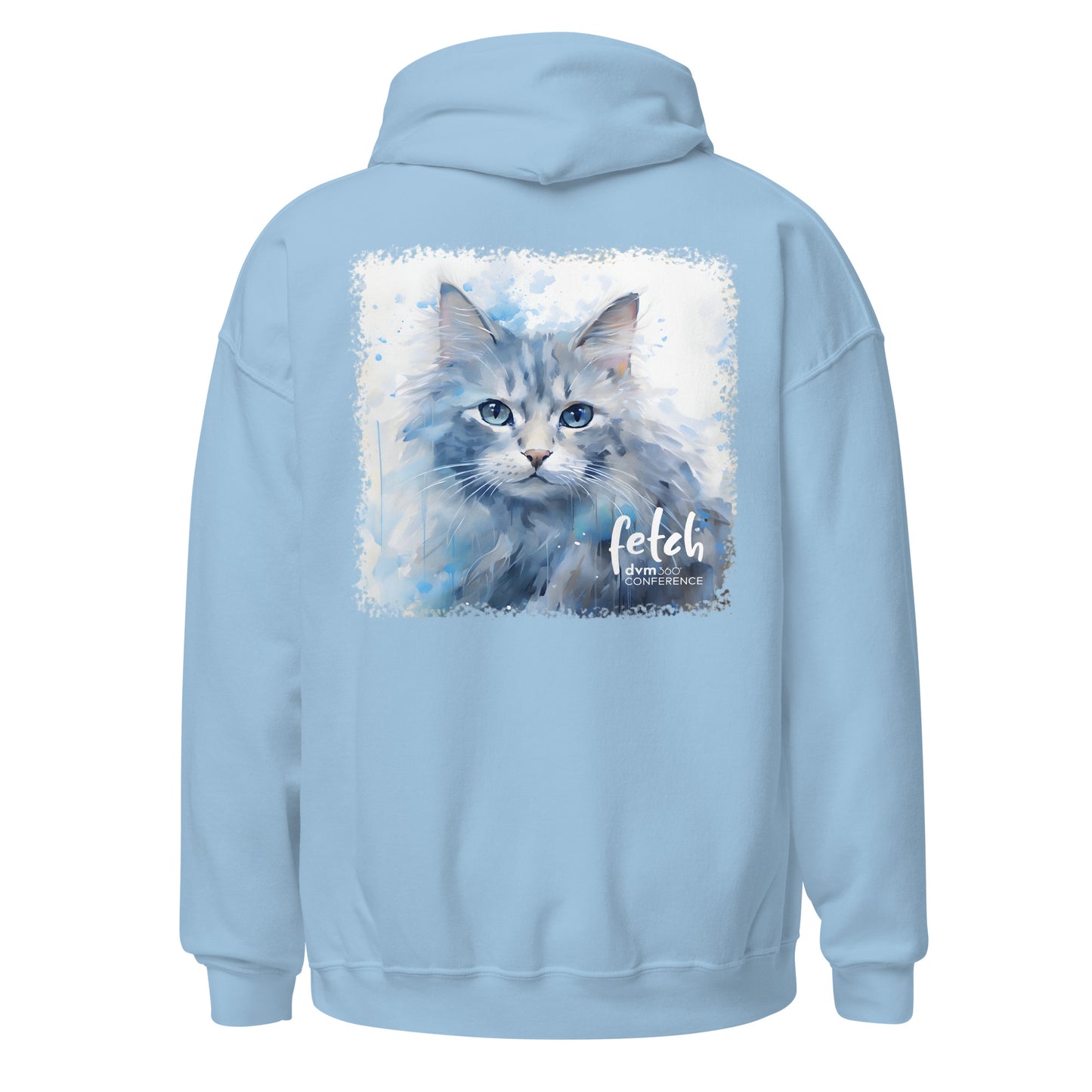 Cat Hoodie - white logo